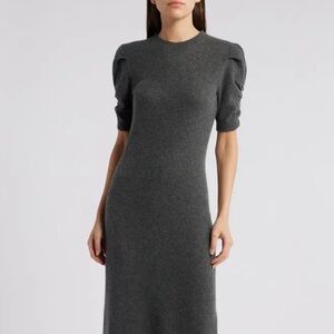 Frame Cashmere & Recycled Wool Sweater Dress
